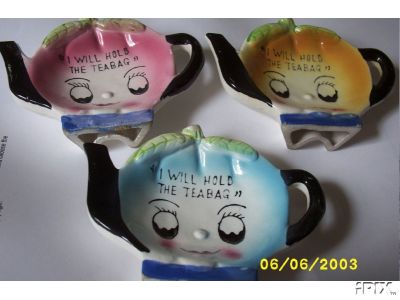 TEABAG HOLDERS set of Three 